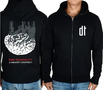 18 druhov Zips Dark Tranquillity Kapela Rock hoodies Lebky bunda 3D značky tričko punk smrti temných Ťažkých Kovov mikina XXXL