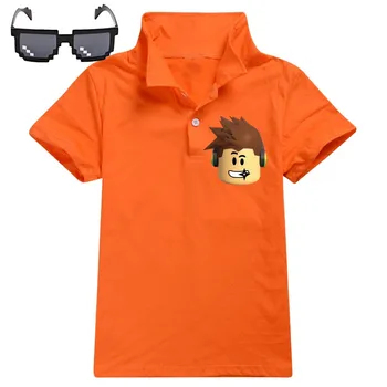 Robloxing Lete Bežné detské Oblečenie Bavlna Tum-dole Golier s Krátkym Rukávom (T-shirts) Liana Anime Cosplay Chlapci Dievčatá Topy
