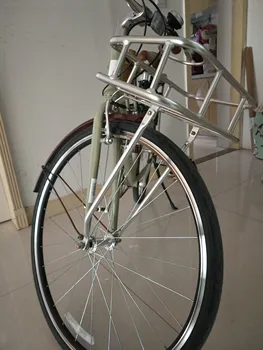 Požičovňa Kufre 700 C Cestných Bicyklov Retro Bike Pevné Ozubené Koleso Kôš Hliníkovej Zliatiny Praktické Dekoratívne Košík