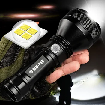 SHENYU Silný Taktické XHP50 LED Baterka USB Nabíjateľné Baterky Vodotesné Svietidlo Super Svetlé Svietidla
