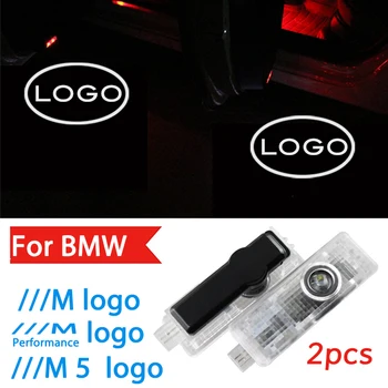 2 ks Pre BMW M5 E60 E61, F10, F07 G30 M výkonné Led Dvere Auta Logo Laserový Projektor Svetlo znak Svätého, Tieň, Žiarivka Príslušenstvo