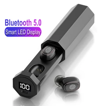 Nové B9 TWS Bluetooth Slúchadlo 5.0 Bezdrôtový 8D HIFI Športové Slúchadlá MIKROFÓN Slúchadlá Herné Music Headset Pre Xiao Samsung Huawei