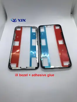 5 ks Najvyššej Kvality, LCD Stredný Rám s Lepiacou Páskou pre iPhone X Xs XR 11 12 Pro Max LCD Predný Rám Rám Náhradné Diely