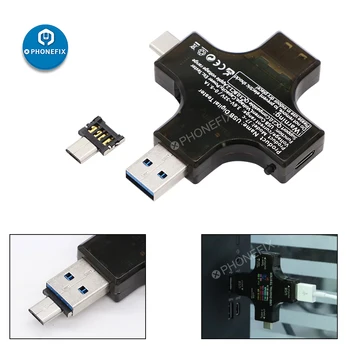 Power Bank Nabíjačku Indikátor Typu C, USB Tester pre Mobilný Telefón Opravy Digitálnych Napätie Prúd Multimeter Detektor