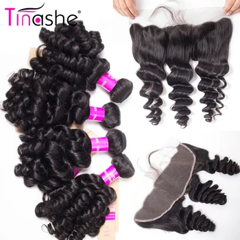 Tinashe Vlasy Funmi Vlasy, 4 Zväzky S Čelnej Brazílsky Vlasy Väzbe Zväzky S Uzáverom Remy Ľudské Vlasy Zväzky S Čelnou
