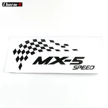 Auto Styling Strane Sukne Pruhy Obtlačky Dolného Panelu Nálepky na Mazda MX-5 Rýchlosť Decoraion Checker Vlajka Grafika Príslušenstvo