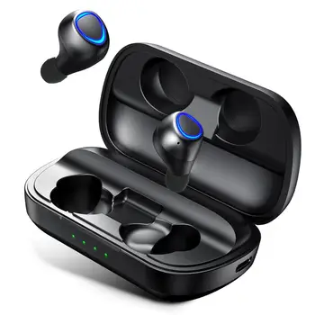 ASKMEER TWS Slúchadlá IP010 Plus Bluetooth V5.0 Pravda Bezdrôtové Slúchadlá Stereo Handsfree Sport In-ear Headset na Zníženie Hluku