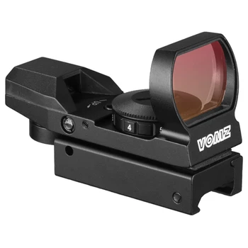 1x22x33mm Multi 4 Reticle Elektro Red Dot Sight Riflescope s Mount pre 20 mm Železničnej