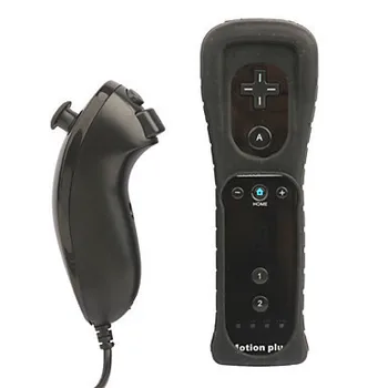 Vstavaný Motion Plus Bezdrôtové Diaľkové Tlačítkový ovládač Pre Nintend Wii Nunchuck Pre Nintend Wii Remote Controle Ovládač Joypad
