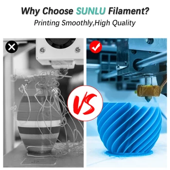 SUNLU 3D Vlákna 1.75 mm CHKO Vlákna s Vysokou Rozmerová Presnosť pre Priemyselnú Tlač A Tvorba