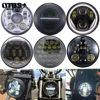 5.75 Palcový Moto led Reflektor Kolo Motocykel svetlomet pre Harley sportster 883, Pre Motorové DRL Svetlá LED 5 3/4