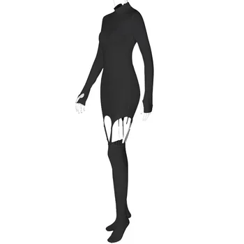 2021Dress ženy móda Bodycon Šaty Ženy Sexy Klub Party Šaty na jeseň zima Dámy Tuhé Chudá Elegantné Šaty