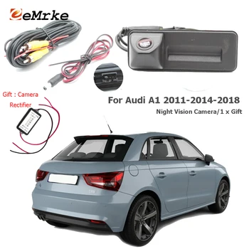 EEMRKE Kufra Rukoväť Kamera pre Audi A1 2011 do 2018 Nahradiť 5J0827566E CCD HD Nočné Videnie Auto Zadná Kamera