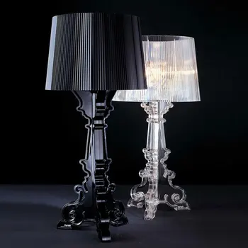 Moderné Bourgie Akryl Stolové Lampy, Taliansko Ghost Tieň Jasné, Stolná Lampa, Spálne, Obývacia Izba, Nočné Svetlá Stojan Svietidlá