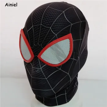 Spider Masku Človeka Faceshell s Objektívom Silikónové 3D Superhrdinu Spider Masku Človeka Cosplay Halloween Super Hrdina Červená Čierna Maska pre Dospelých Deti