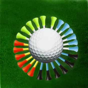Horúce 50pcs Golf Nástroje 83mm Plastové Golf Tees Gumy Vankúš Profesionálne Multicolor