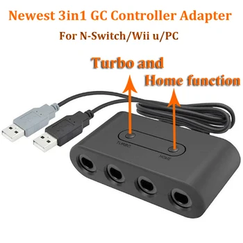 Pre GameCube Radič GC Adaptér Converter pre WiiU pre Nintend Prepínač pre Super Smash Brothers Konvertor