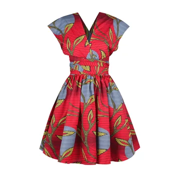 2020 Kvetinový Tlač Afriky Šaty Žien Tradičné Africké Oblečenie Dashiki Ankara Sundress Viacerých Nosenie Batik Afriky Oblečenie
