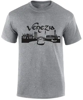 Muži móda Tričko Doprava Zadarmo Venezia Európe Mesto pánske T-Shirt Top Darček k Narodeninám Letné T-shirt