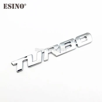 Auto Styling Auto Turbo Boost Nakladanie 3D Kov Chróm Ninc Zliatiny 3D Znak, Odznak Nálepky Odtlačkový Auto Príslušenstvo