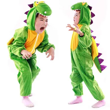 2020 Nové Deti Dinosaura Halloween Kostýmy pre Deti Karneval Party Jumpsuit Dospelých Zvierat Velvet Chlapec Fáze Deň Detí Darček