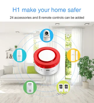 Tuya Smart WiFi Domov Bezpečnostný Alarm Systém Bránou Bezdrôtové Poplašné Systém práce s Alexa Domovská stránka Google IFTTT Ovládanie Hlasom