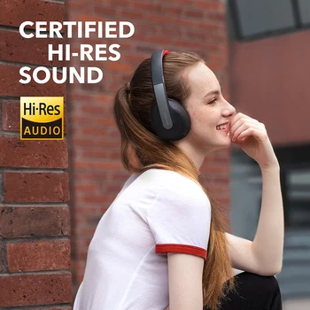 Anker Soundcore Život Q10 Bezdrôtové Bluetooth Slúchadlá, Cez Ucho a Skladací, Hi-Res Certifikované Zvuk, 60-Hodinový Čas