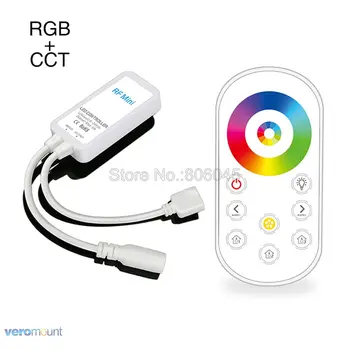 DC5-24V Tenký Mini LED Controller Bezdrôtový RF Touch Remote pre Jednu Farbu / Dual Biela / RGB / RGBW / RGB+SCS LED Pásy Ovládanie
