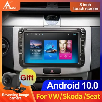 Auto Multimediálne Video Prehrávač, GPS Navigáciu navi rádia Pre vw Volkswage/Seat/Škoda/Passat cc/Golf 5 7/Polo/Tiguan Android 10.0