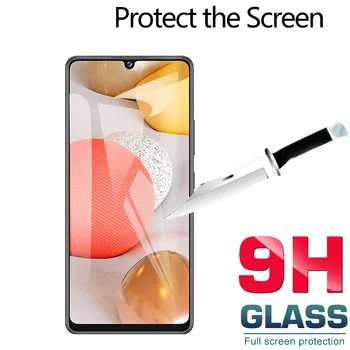 KEYSION Tvrdeného Skla pre Samsung Galaxy A12 A32 A42 5G Screen Protector Telefón HD Sklo Fólia pre Galaxy A02S A20S A01 M01 Core