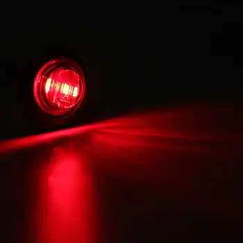 10pcs LED 12V Vozidlo prípojné Vozidlo, Bočné Obrysové Svetlá Kolo Bullet Tlačidlo signalizačná kontrolka Indikátor pre Autobus, Nákladné Auto Bus