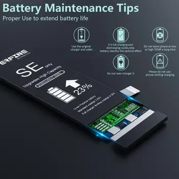 Perfine Batérie pre Iphone SE 2000mAh Náhrada za A1724 A1723 s Repair Tool Kit