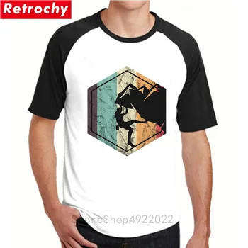Vintage Štýl, Horolezectvo Siluetu T-Shirt O-Krku Krátke Rukáv Tričko Letné Módy Stúpania Mužov Čistej Bavlny T Shirt Camisetas