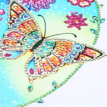 DIY 5D Špeciálne Tvarované Diamond Maľovanie Farebný Motýľ Kvet Diamond Výšivky Drahokamu Crossstitch Auta Umenie Obrázok Dekor