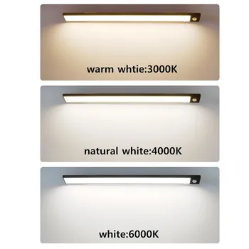 USB LED Svetlo Pod Skrinku PIR Snímač Pohybu Kuchyňa Lampa 20 cm 40 cm Prírodná Biela / Teplá Biela Panel LED Nočné Svetlo