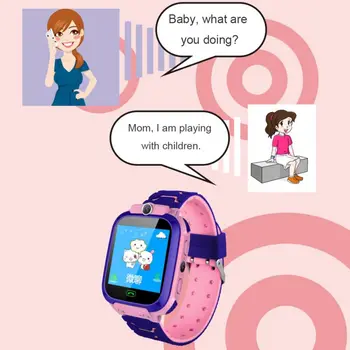 Deti Smart Vodotesné Hodinky Anti-stratené Dieťa Náramkové hodinky S GPS Polohy a SOS Funkcia Pre Android a IOS