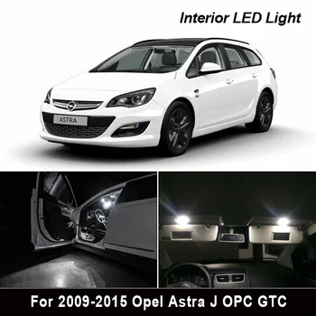 9pcs LED Žiarovka Interiérové Svetla na Čítanie Súprava Pre Opel Príslušenstvo Pre Vauxhall Astra J OPC VOP Sports Tourer Hatchback (2009-)
