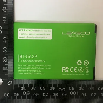 Leagoo M5 PLUS Batérie Vysokej Kvality Originálne 2500mAh BT-563P Záložnej Batérie Náhradné Pre Leagoo M5 PLUS BT563P Smart Phone