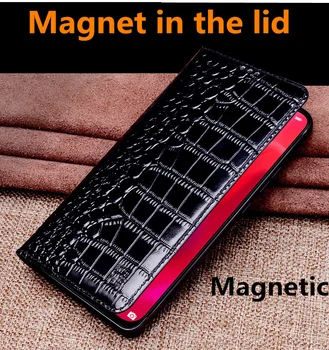 High-end business pravej kože magnetický držiak prípade Huawei Honor 10 flip puzdro pre Huawei Honor 10 Lite flip telefónu prípade