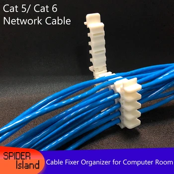 Sieťový Modul Cat 5 / Cat 6 Sieťový Kábel Špirála Stroj Drôt Postroj Usporiadanie Upratané Nástroje pre Počítačové Miestnosti Kábel Fixer