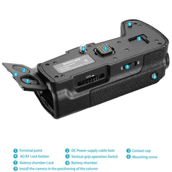 Neewer Fotoaparát Vertikálne Battery Grip Náhrada za Pôvodný DMW-BGG1 pre Panasonic G80 G85 Fotoaparát Práci s Batériou