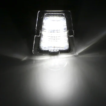 Auto Licencie Ľahkého Auta Styling Biela pre Jeep Wrangler JK JKU 2007-2018 LED Číslo špz Svetlo Auto Príslušenstvo