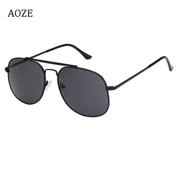AOZE 2020 letectva vintage kovové slnečné okuliare male retro zliatiny ženské okuliare slnečné okuliare pánske slnečné okuliare, rám šošovky UV400