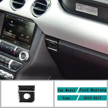 Carbon Fiber Auto Doplnky Interiéru ToolBox Dekorácie Úpravou Ochranný Kryt, Trim Nálepky Na Ford Mustang-2019
