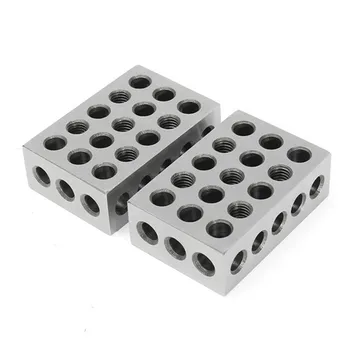 2 ks Presnosť Bloky Kalenej Ocele 1-2-3 Bloky 0.0001