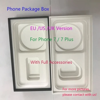 10pcs Vysokej Kvality US/EU/UK Verzia mobilného Telefónu Balenie Balenie Box puzdro Pre iPhone 7/7plus S Plnou Príslušenstvo Package Box