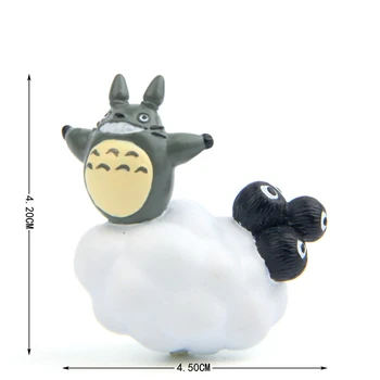 4pcs/veľa Môj Sused Totoro Kiki Kiki je Doručenie PVC Mačka Akcie Obrázok Bábika Šupinatá Mraky Živice plastikový Model
