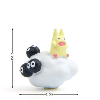 4pcs/veľa Môj Sused Totoro Kiki Kiki je Doručenie PVC Mačka Akcie Obrázok Bábika Šupinatá Mraky Živice plastikový Model