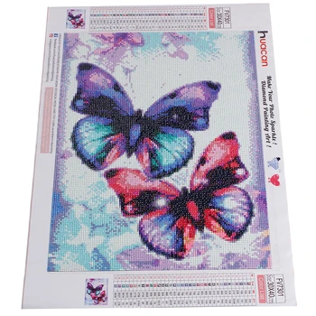 HUACAN 5D DIY Plné Námestie Diamond Maľby Zvierat Motýľ Mozaiky Diamond Výšivky Výzdoba Domov Obraz Drahokamu Ručné