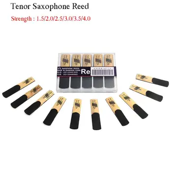 10pcs Saxofón Reed Nastaviť Silu 1.5/2.0/2.5/3.0/3.5/4.0 pre Tenor Sax Reed Woodwind Nástroj Diely Príslušenstvo